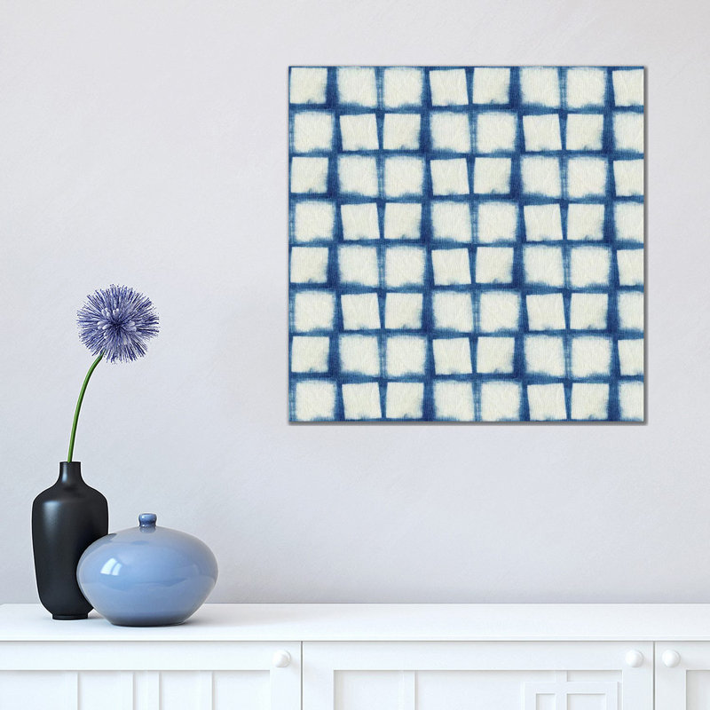 Blue Shibori IV by Nancy Green - Wrapped Canvas Print, 45.72 cm H x 45.72 cm W