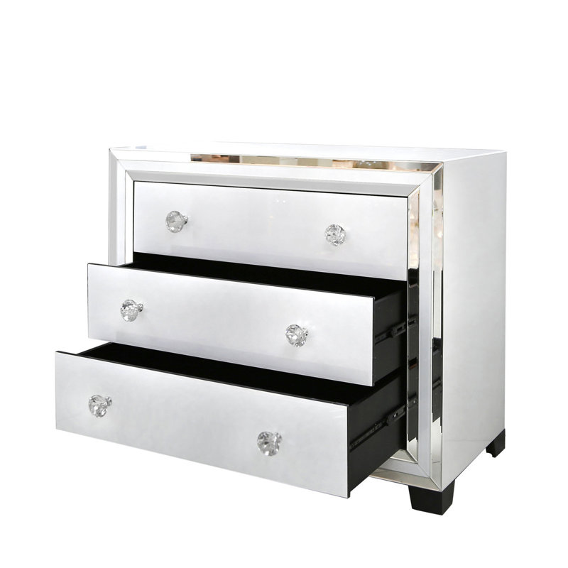 Dupuis 105cm W 3 - Drawer Chest of Drawers