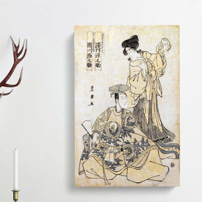 Segawa and Gennosove by Utagawa Toyokuni - Wrapped Canvas Painting Print