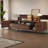Rustic 76" TV Stand For Tvs Up To 85", Entertainment Center With Storage Drawers