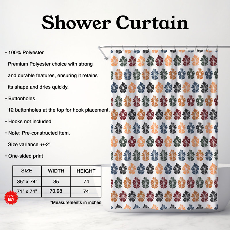 Rideau de douche Fall Mood - Premium, H 74 po x l 71 po