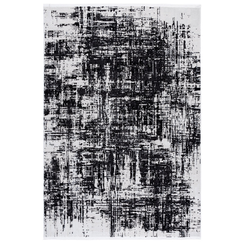 Tapis abstrait Mila 294 Performance, Carré 6 pi 7 po