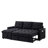 Reclining L-Shaped Sectional Sofa with Pull-Out Bed Storage and USB Charging