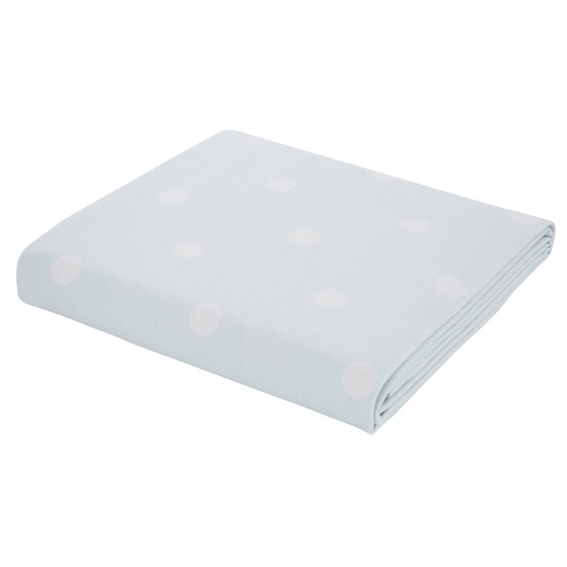 Brushed Polka Sheet Set, King, Duck Egg