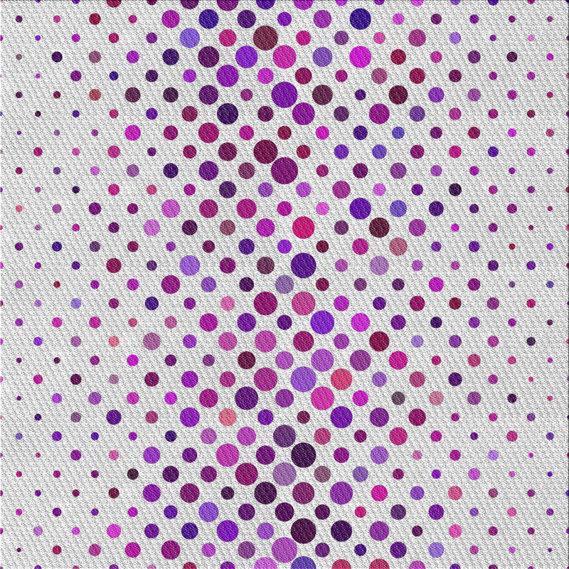 Tapis mauve/blanc à motifs, Carré 5 pi