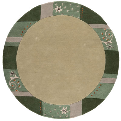 Royal Ganges Handmade Wool Rug in Green