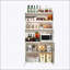 Armoire de cuisine de 73 po de hauteur avec 6 tablettes réglables, une porte rabattable et une conception anti-basculement pour un rangement et une organisation efficaces-547473931