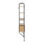 Kaed Industrial Bookcase In Black And Brown Wood By 17 Storeys