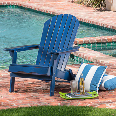 Chaise Adirondack rustique avec design pliable