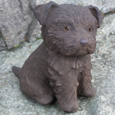 Statue de chiot Yorkshire