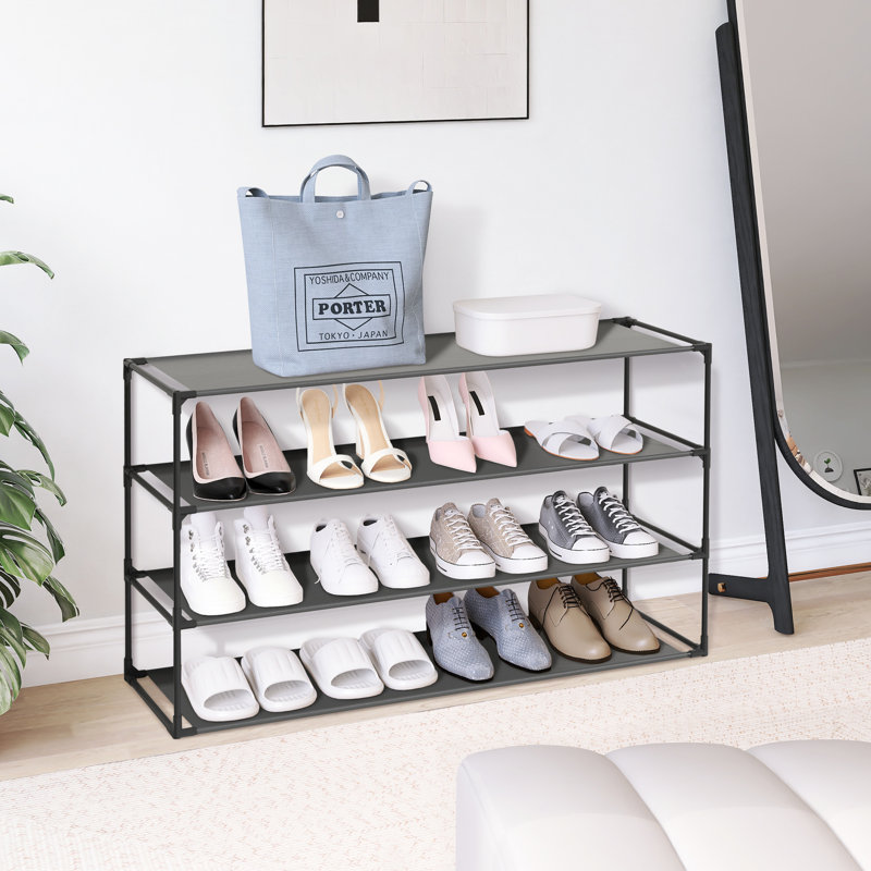 Rebrilliant 20 Pair Stackable Shoe Rack & Reviews | Wayfair
