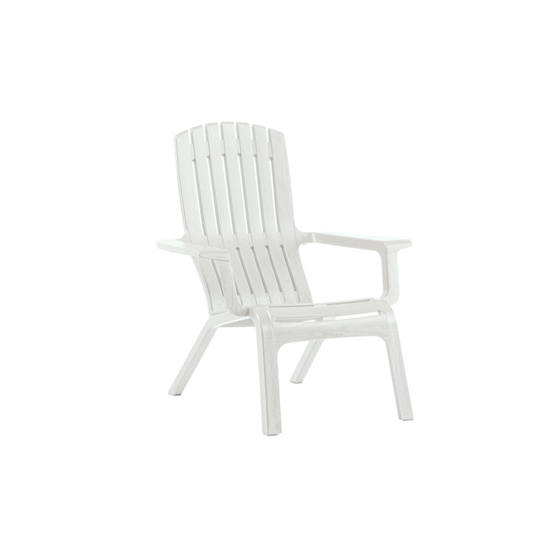 Westlund Stacking Patio Dining Armchair, White