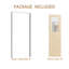 Porte intérieure intérieure pré-suspendue avec verre à moitié givré, bois manufacturé massif et quincaillerie (cadre de porte inclus)-109051299-109724216