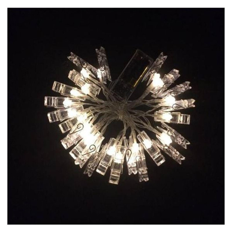 Guirlande de 20 lumières DEL blanc chaud