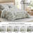 5-Piece Oversized Jacquard Matelasse Leaf Damask Bedspread Set-116262348-116262346