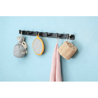Ensemble de 2 portemanteaux, support à 6 manteaux en acier inoxydable robuste, crochet de rangement mural