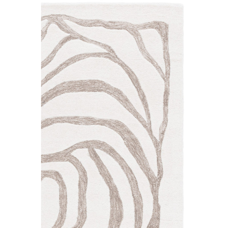 Metro 951, laine 80% touffetée à la main; Tapis abstrait 20% coton, Rectangle de 5 pi x 8 pi