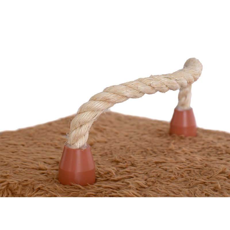 Beige and Brown Sisal Carpet Cat Tree Tower