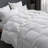 All Season White Goose Down Feather Fiber Comforter Duvet Insert, Cal King-1481317996