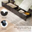 Grand lit plateforme en bois massif avec 4 tiroirs de rangement, pour enfants, adolescents, espresso-587188337-587188336