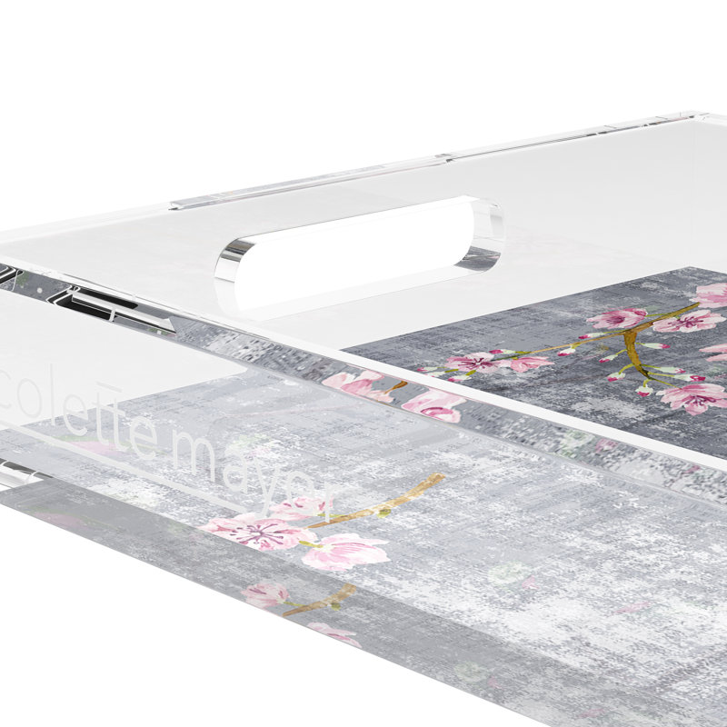Plateau décoratif Blossom Fantasia, L 12,5 po x P 7,75 po x H 2 po