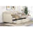 Upholstered Daybed With Trundle, Wood Slat Support,Upholstered Frame Sofa Bed-198155624