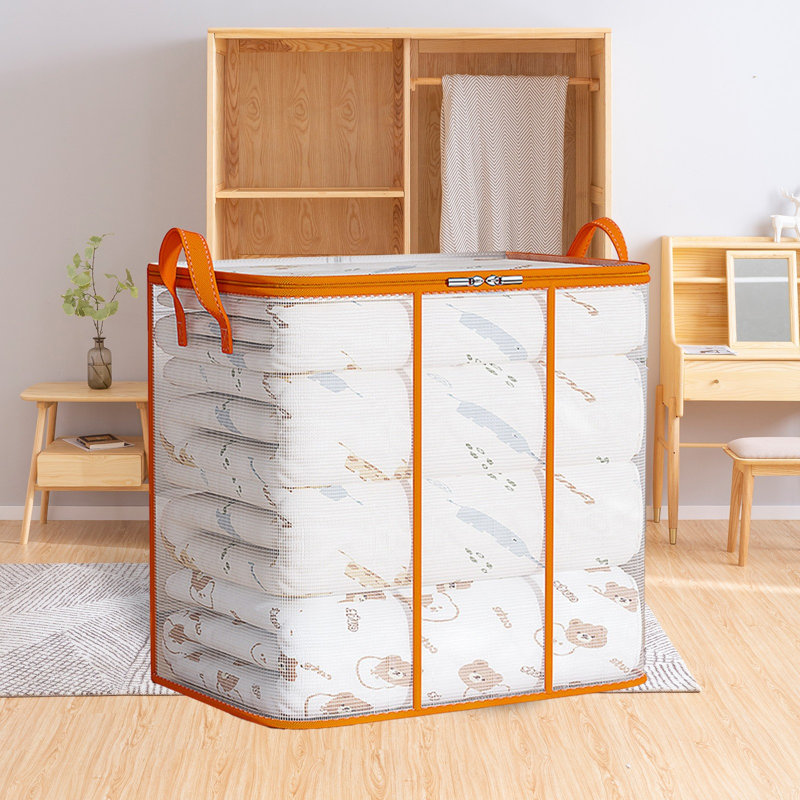 Quilt Storage Bag Moving Luggage Packing Bag Large Capacity Clothing Quilt Organizer Humidity And Water Proof, C