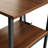Techni Mobili L-Shape Home Office Two Tone Desk With Storage, Walnut