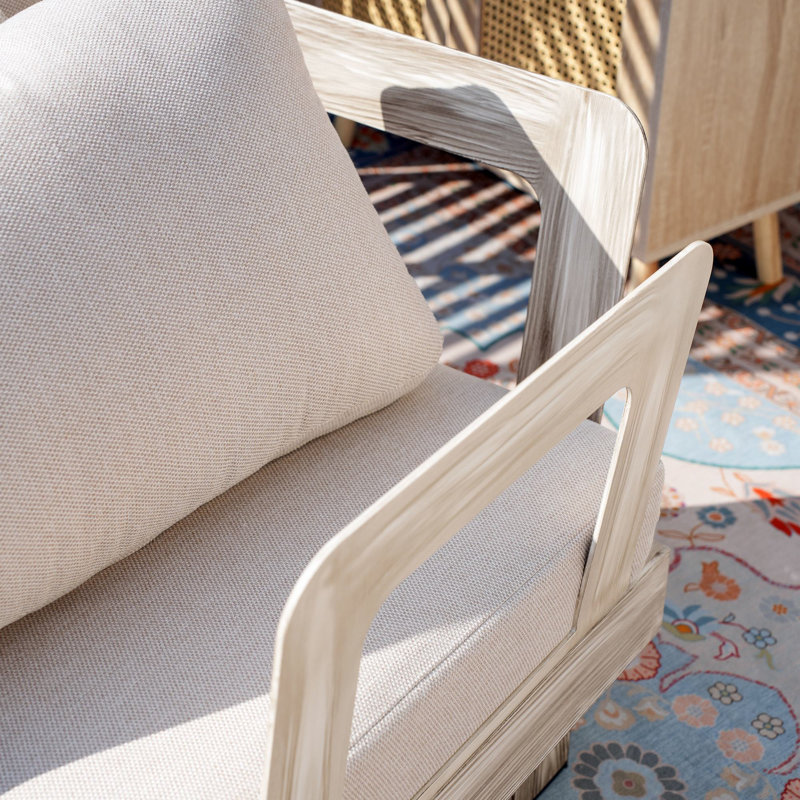Fauteuil d'extérieur rembourré Shenia