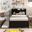 Twin Bed With Trundle,Bookcase-200350333-200350328