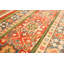 Tapis de couloir unique en laine noué à la main style uzbek Gazni des années 2010 de 3 pi 10 po x 11 pi 1 po cuivre foncé Quartney