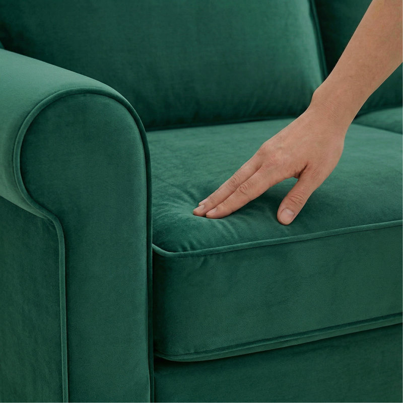 Canapé modulaire Irlanda - fabriqué aux États-Unis, livraison en 5 jours, options de tissus sur mesure, mobilier modulaire en forme de L en gros - velours