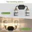 Luminaire de meuble-lavabo en cristal noir et laiton avec abat-jour en cristal transparent pour salle de bain-1129600681