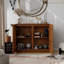 Buffet moderne cannelé, noyer-253864115