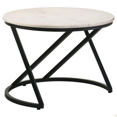 Round Marble Top Coffee Table