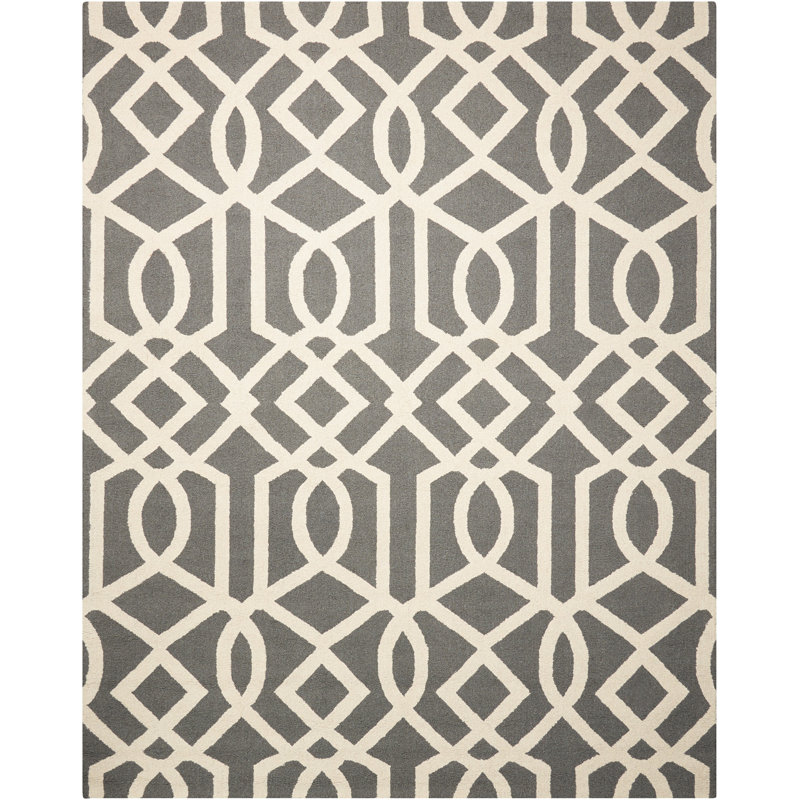Acevedo Geometric Wool Hand Woven Area Rug, Rectangle 229 x 290cm
