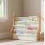 Bibliothèque pour enfants, bibliothèque à 4 niveaux, girafe, naturel / blanc