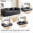 Boneless 79" Corduroy Pull-Out Compression Sofa Bed Loveseat for Small Spaces-27195210