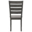 Chaises d'appoint grises et gris foncé