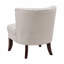 Chaise d'appoint, style moderne, capitonnage beige, capitonnage à boutons, pieds en bois massif, mobilier de salon classique-1282978592