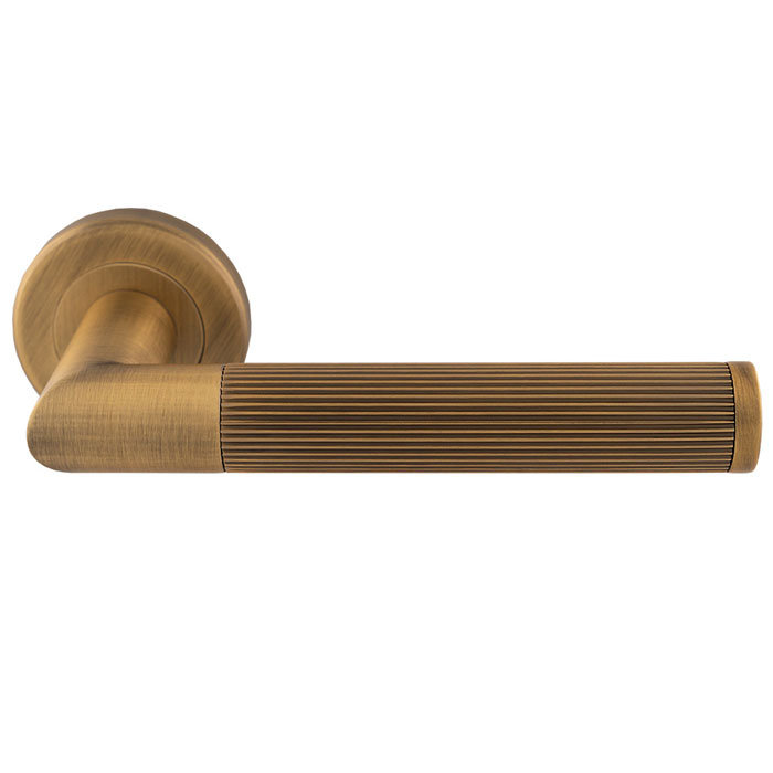 Serozzetta Trend Lines Passage (Hall & Closet) Door Handle, Gold
