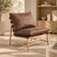 Fauteuil d'appoint en similicuir Aldora