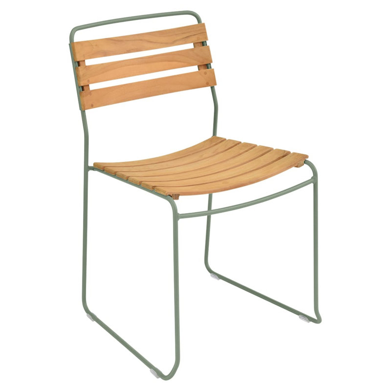Surprising Outdoor Teak Dining Side Chair, Cactus