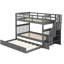 Lit superposé avec lit gigogne Twintwin - Aménagement de chambre gris fonctionnel et design d'espace-121022339