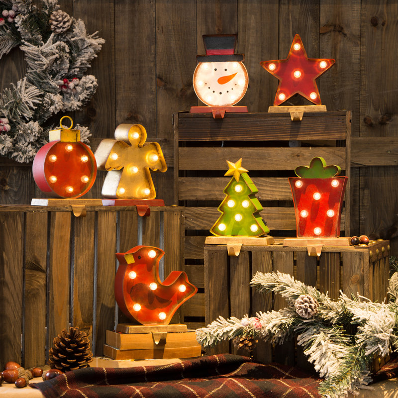 Marquee LED Gift Box Stocking Holder