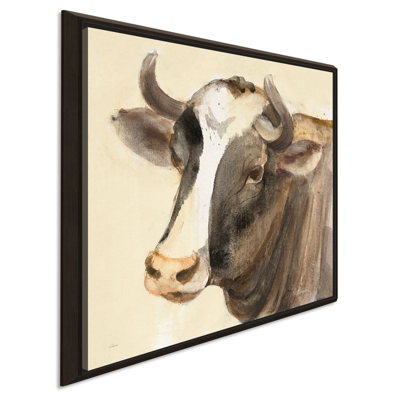 «Look at You II», reproduction sur toile, H 21,5 po x l 21,5 po x P 2 po, Cadre flottant espresso
