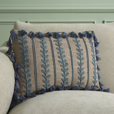 Tassels Cotton Throw Pillow