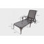 Chaise longue en fonte d'aluminium 1Pcs-583354669