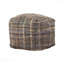 Pouf rembourré en tissu