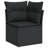 Vidaxl Garden Sofa Set Black